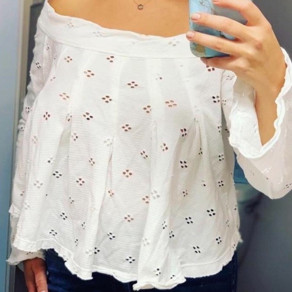 Free People Eyelet Top - Picture 7 of 8
